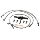 High End Brake Line Kit Stainless Steel Clear Coated...