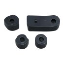 Driver Floorboard Spacers Black, Gloss