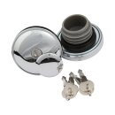 Lockable Gas Cap Set Chrome