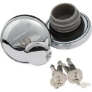 Lockable Gas Cap Set Chrome