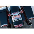 Curved License Plate Kit Chrome