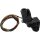 Switch Housing, RR90, 4-Button, Brake, Mirror Hole, Black Anodized Switch Housing Four button