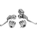 Brake Master Cylinder Kit With wide lever Chrome 5/8"
