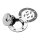 Aircraft-Style Bolt-In Gas Cap Kit Non-Locking Vented Cap Chrome