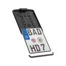 Licence Plate Frame with Licence Plate Light German...