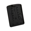 Licence Plate Frame with Licence Plate Light German specification 180x200mm Black Satin