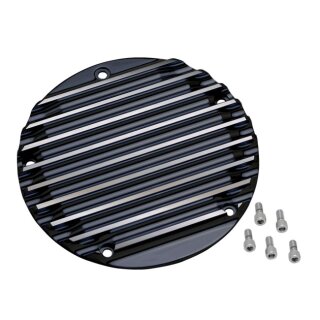 HARLEY DYNA SOFTAIL TWIN CAM BLACK FINNED COVINGTONS ALU DERBY COVER 99-18