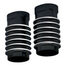 Covingtons, finned fork leg bells for Touring. Black