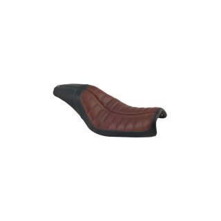2-Up Enzo Horizontal Seat Black Brown Vinyl