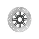 Velocity 2-Piece Brake Rotor Black Stainless Steel...