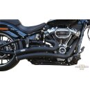 Radial Low Exit Short Exhaust System Black Coated