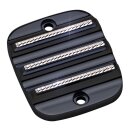 Covingtons handlebar master cylinder cover, black diamond