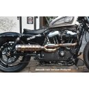 Outline Bomb Tattoo Exhaust System Chrome Satin