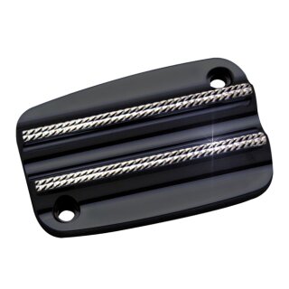 Covingtons handlebar master cylinder cover, black diamond