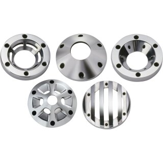 TrappCap, Slotted Wheel 4" Polished