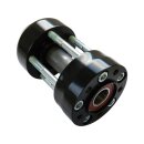 Front Wheel Hub Black ABS Single Flange