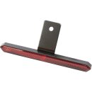 Slim Rectangular Reflector with Mounting Bracket Red