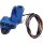 Switch Housing, RR90, 4-Button, Cable/Hydraulic Clutch, Mirror Hole, Blue Anodized