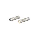 Vintage Grips Aluminium Brass 1" Polished Cable...
