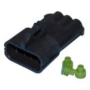 Delphi/Packard Weatherpack, 3-Wire Male Connector With...