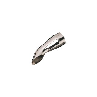 End Cap Turn-Out Style Chrome 3"