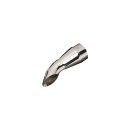 End Cap Turn-Out Style Chrome 3"