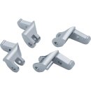 Driver Floorboard Relocation Brackets Chrome