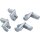 Driver Floorboard Relocation Brackets Chrome