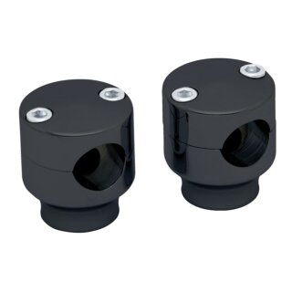 Covingtons, risers 1.5" rise. Black anodized