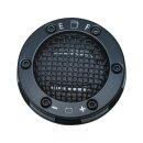 Mesh LED Fuel and Battery Gauge Black Satin