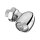 Atto RB LED Taillight Vertical mount, Clear Lens Chrome Clear LED