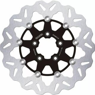Galfer Wave DF FLW Bremsscheibe schwimmend schwarz vorne für Harley 00-14