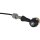 Retro LED Turn Signal V2A Black stem Black Clear LED