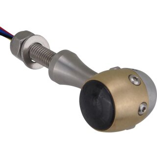 Retro LED Turn Signal/Taillight/Brake Light Bezel: satin, Housing: satin, Stem color: aluminium satin Brass Satin Brass Satin Smoke LED