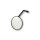 Classic Mirror 190 mm stem Black, Anodized