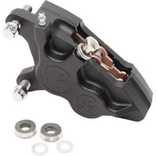 PM 4 Kolben Bremssattel vorne links Black OPS für Harley Dyna Softail 00-17
