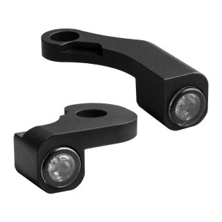 NANO Series LED Turn Signals/Position Light Black Anodized Smoke LED