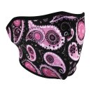 Paisley Neoprene Neoprene Half Face Mask