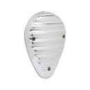 Finned Horn Cover Chrome
