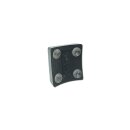 Stinger Smooth Suction Cup Pillion Pad Black Polyurethane