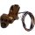 Switch Housing, RR90, 4-Button, Cable/Hydraulic Clutch, Mirror Hole, Bronze Anodized