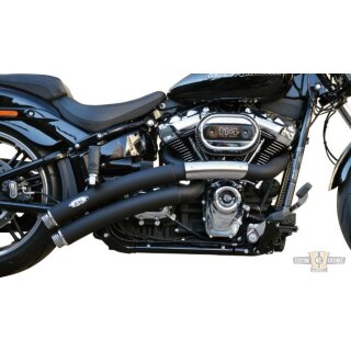 Rainbow Down Under Short Exhaust System Black Coated