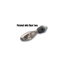 Micro 1000 LED Turn Signal Chrome Satin Amber LED