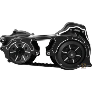 Miwaukee Eight Touring 2" Open Belt Drive Kit Black Wrinkled