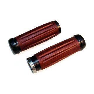 Riverside, BakeliteÂ® retro handlebar grip set. Black
