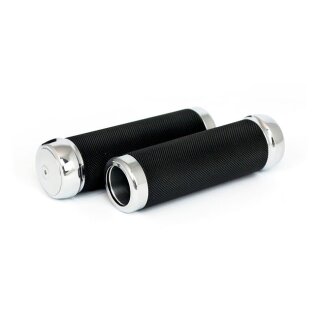 RIVERSIDE KNURLED BILLET ALU GRIPS BLACK
