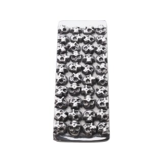 Multiple Skull Lower Tank Panel Aluminium Polished