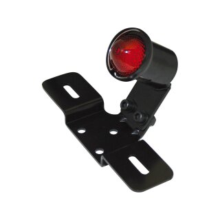 Old School Type 3 LED Taillight with License Plate Bracket Black LED
