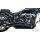 Radial Low Exit Slant Exhaust System Black Coated