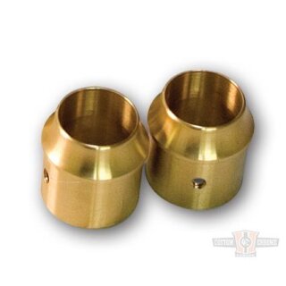 1-3/4" Brass Short Curve End Cap